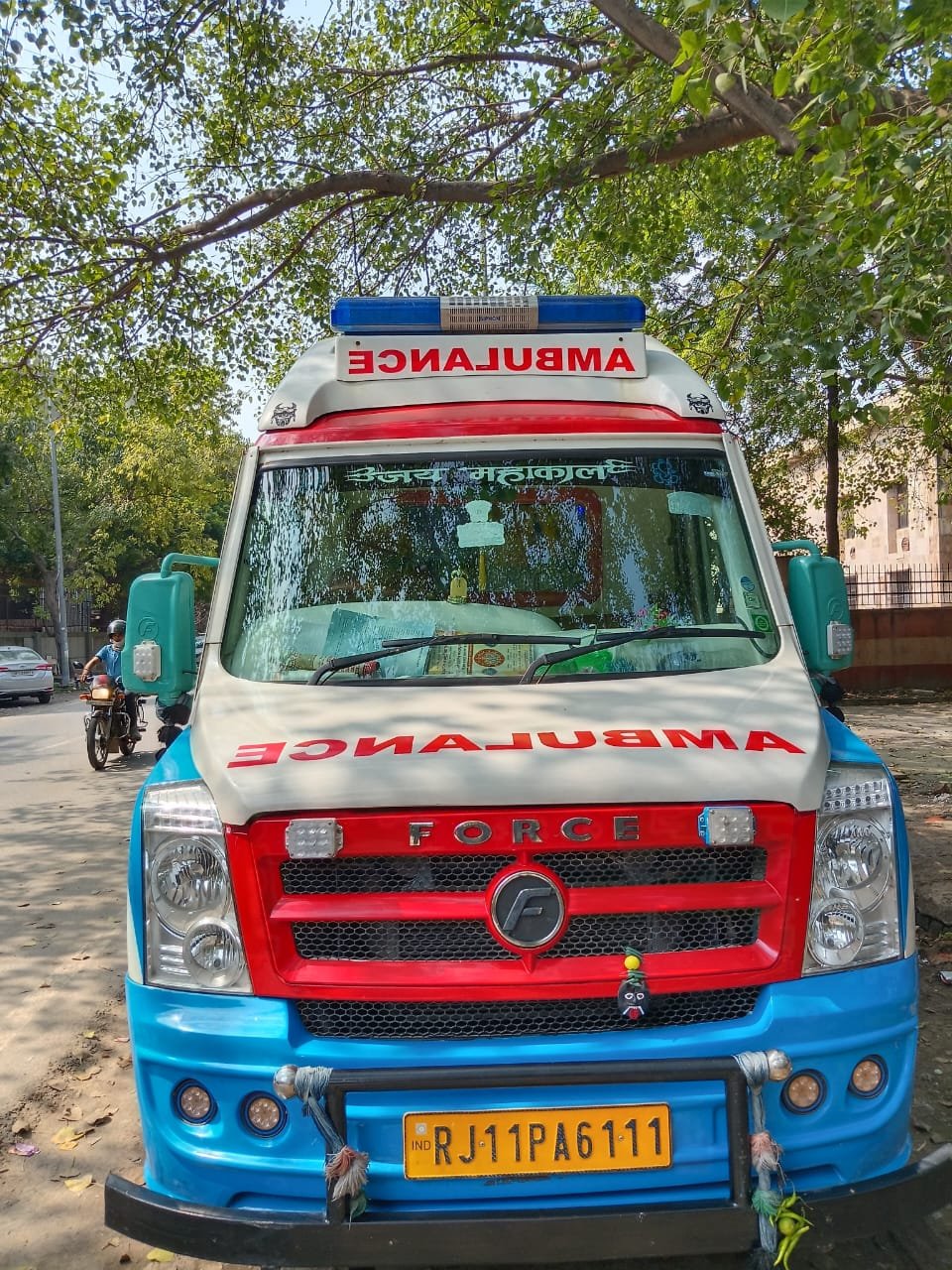 Force Traveller High-Roof Ambulance Front View