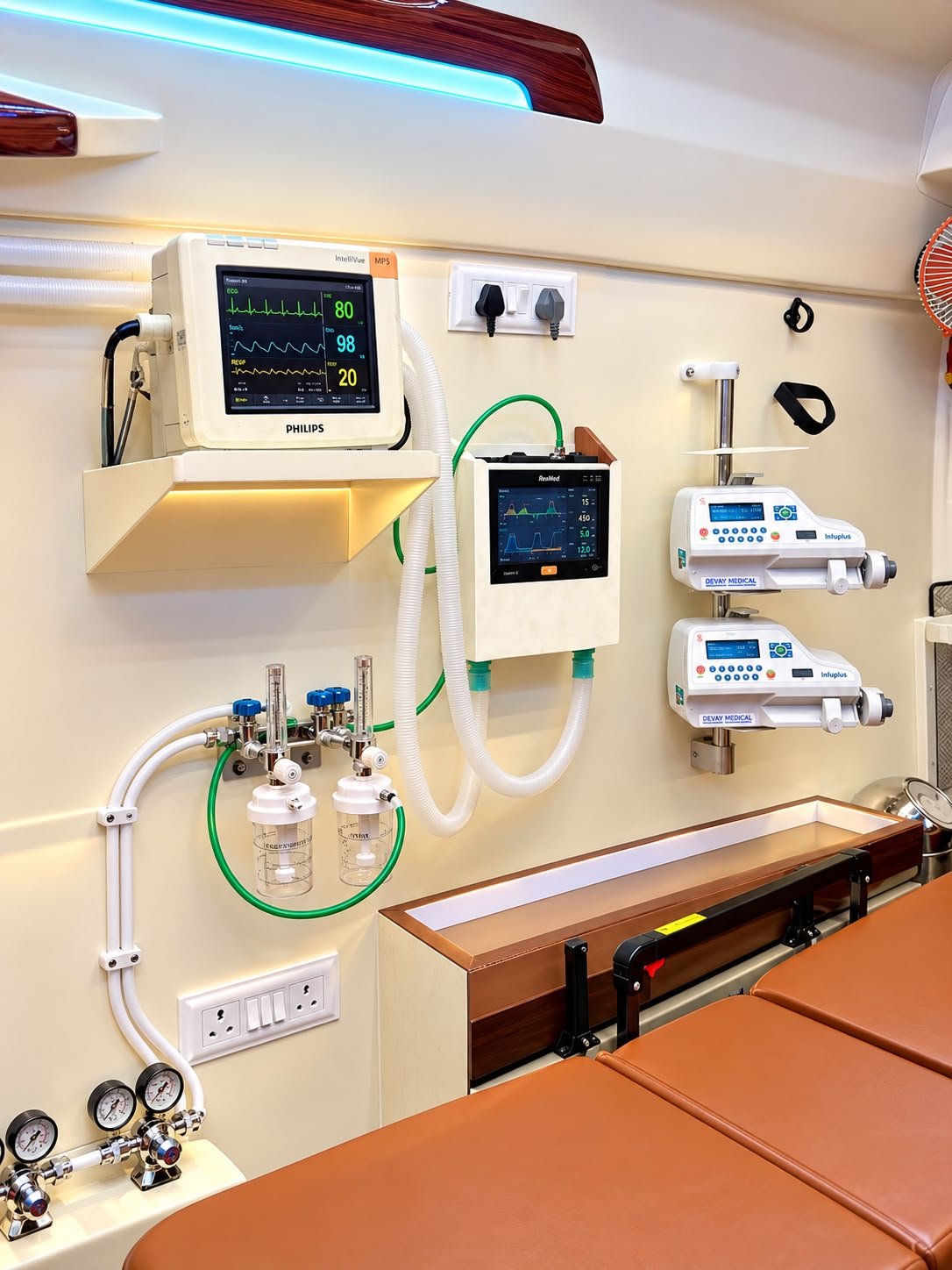 Philips IntelliVue MP5 Cardiac Monitor ResMed Ventilator